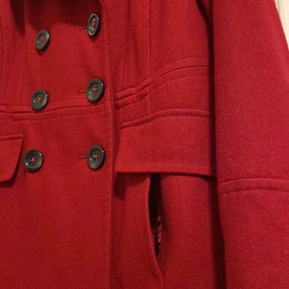 Double-Breasted London Fog Wool Trench Coat - Picture 6 of 6